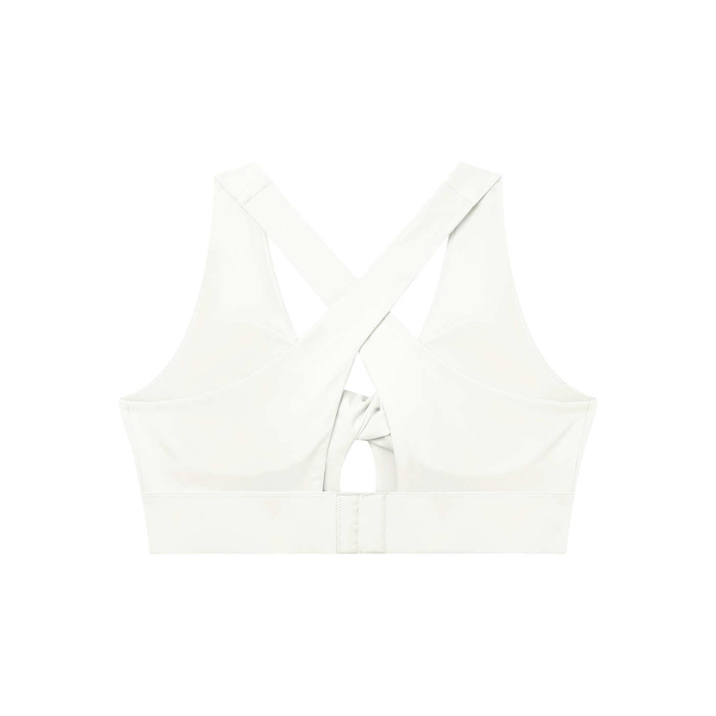 “No Worries” Women's Twist Front V-Neck Sports Bra