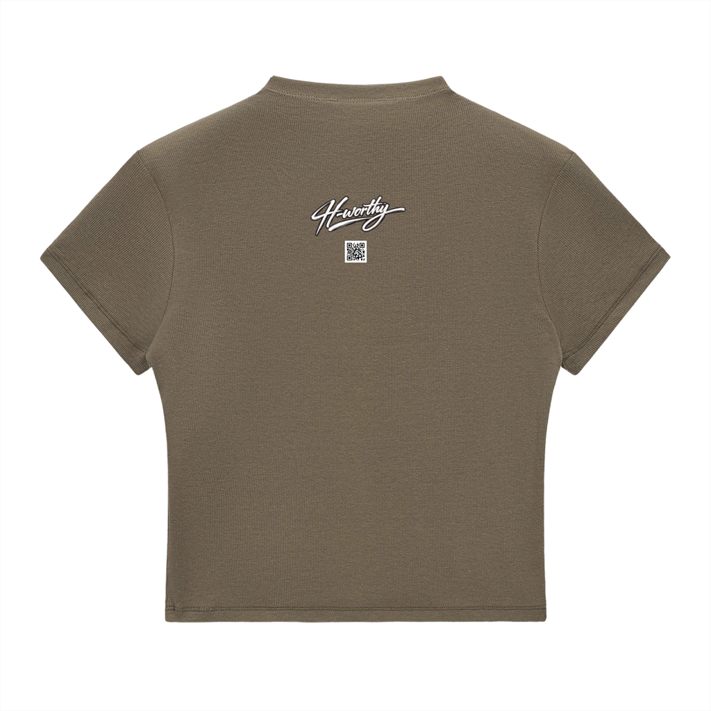 ‘HW’ Essential Slim Fit Mock Neck T-Shirt