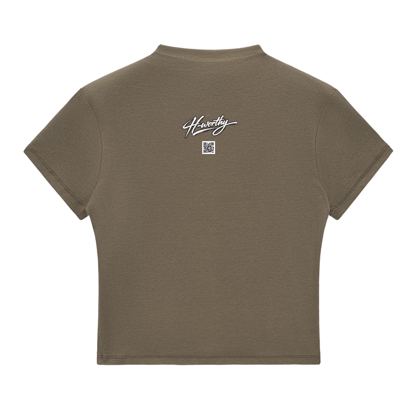 ‘HW’ Essential Slim Fit Mock Neck T-Shirt