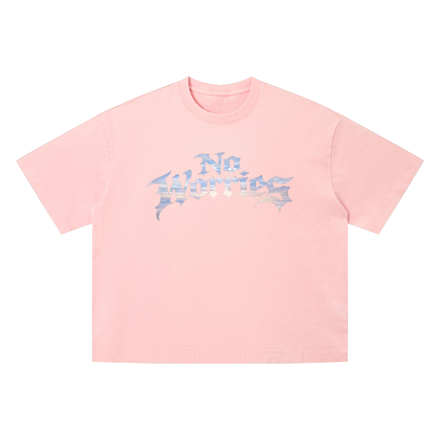 “No Worries” Vintage Wash Boxy T-Shirt