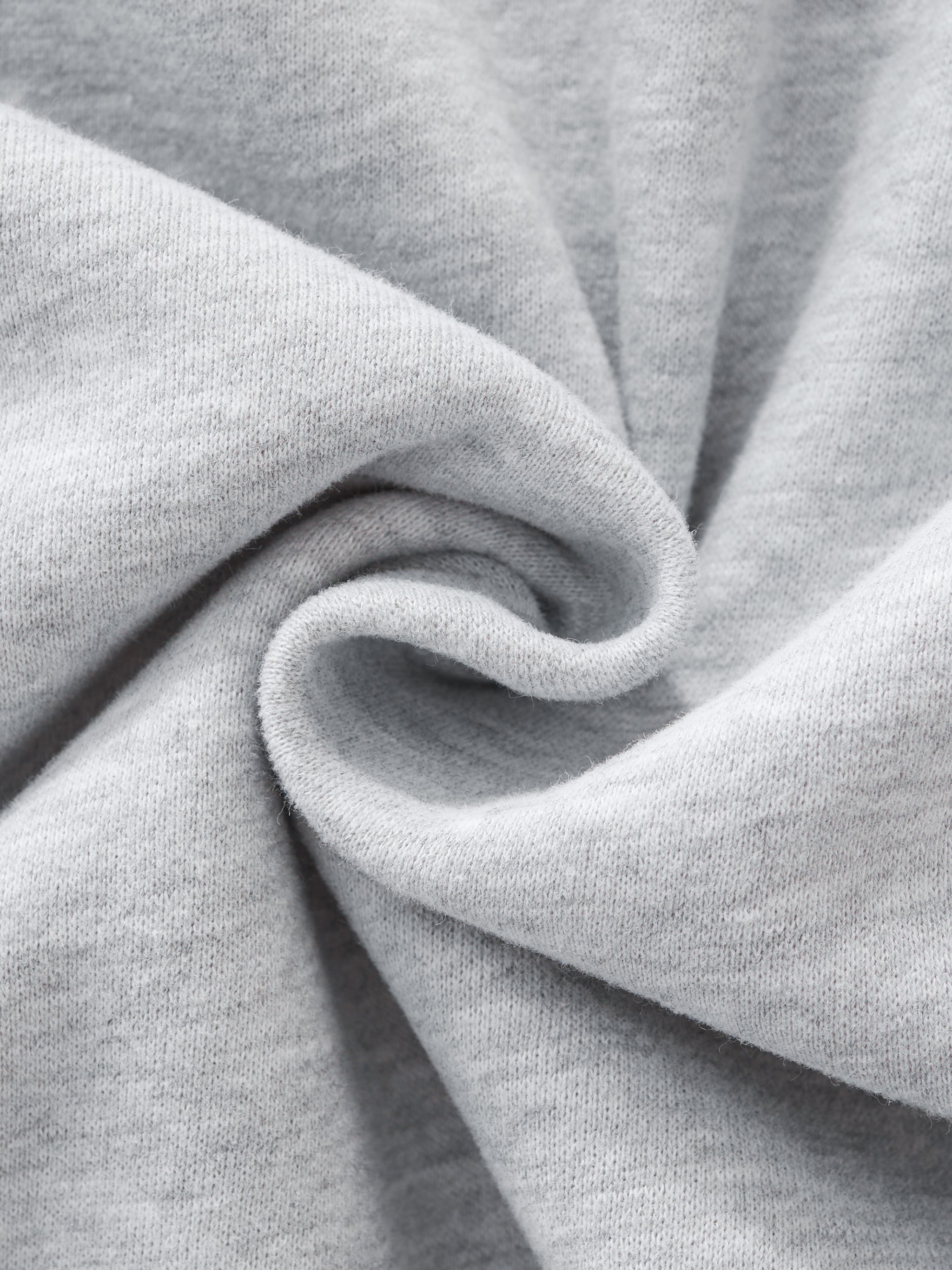 ‘HW’ Contrast-Stitched Fleece Zip Hoodie