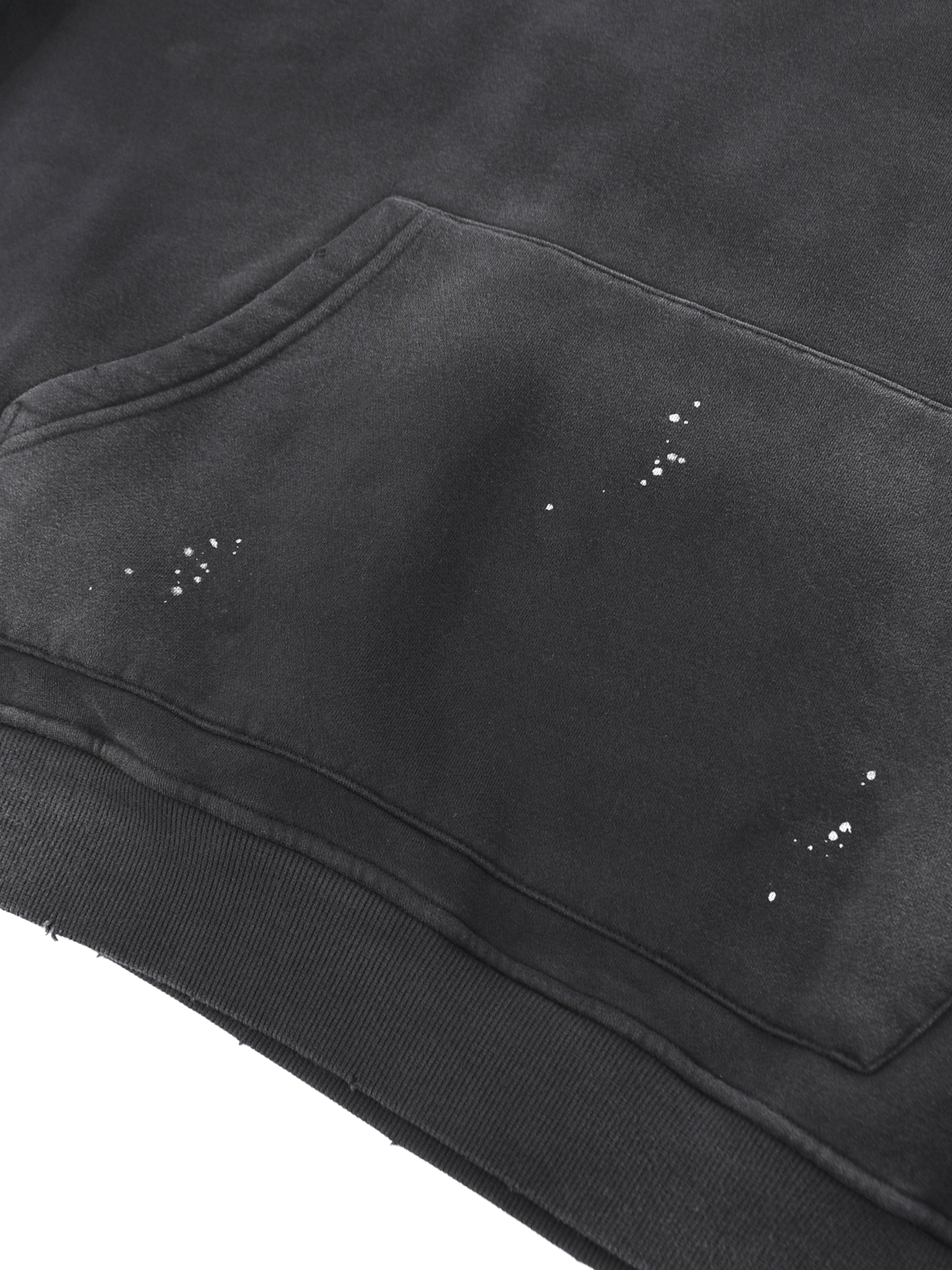 ‘H-worthy’ Vintage Frayed Fleece Hoodie
