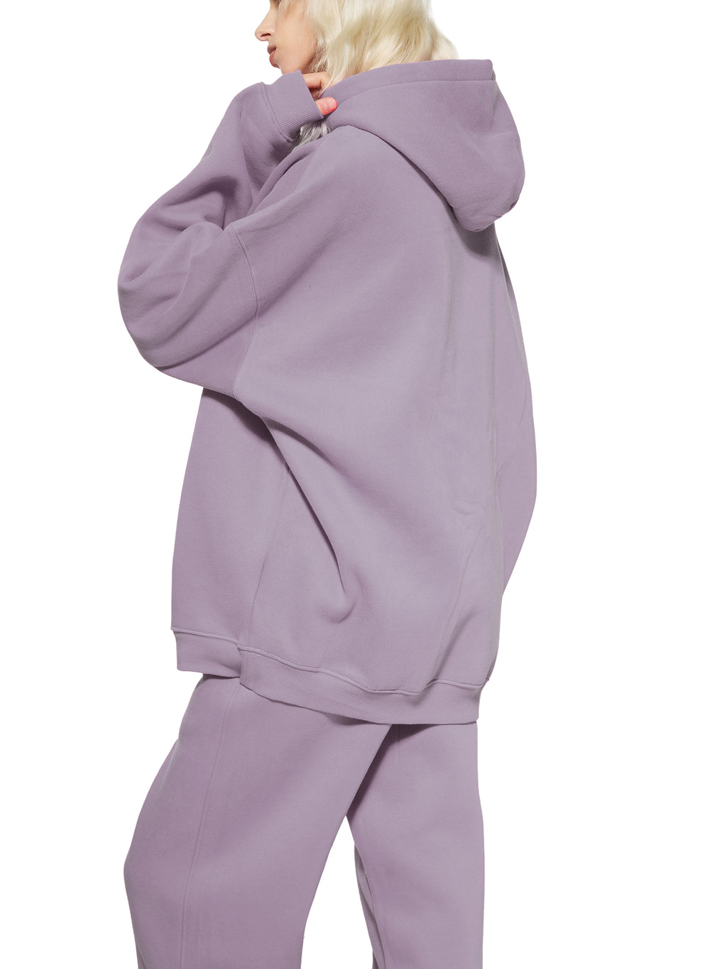 ‘H-worthy’ Oversize Fleeced Hoodie