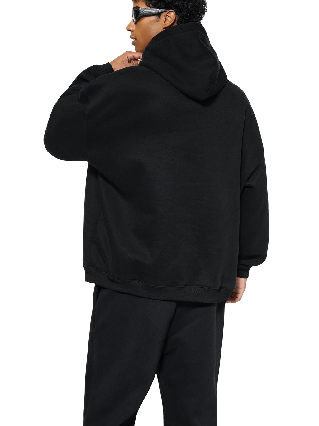 ‘H-worthy’ Oversize Fleeced Hoodie